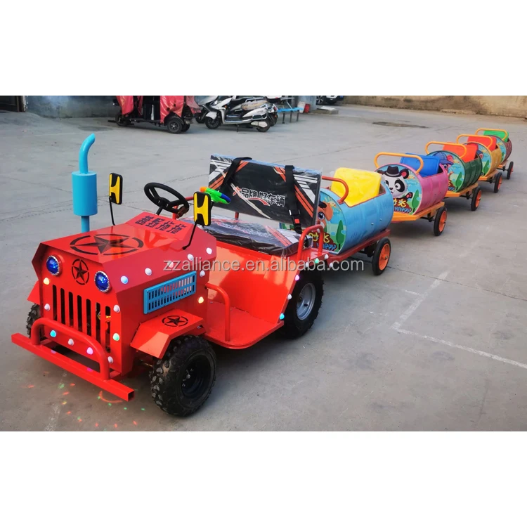 hot sale oil drum battery train amusement park electric train rides on battery train trackless for sale