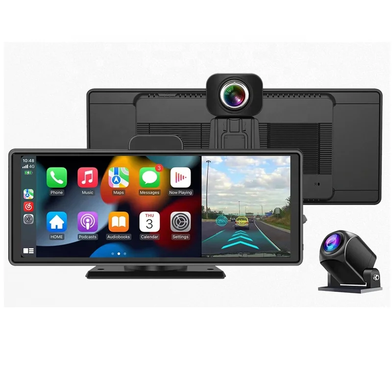 10.26inch 4K Dash Camera Support CarPlay And Android Auto Mirrorlink Bluetooth Touch Screen
