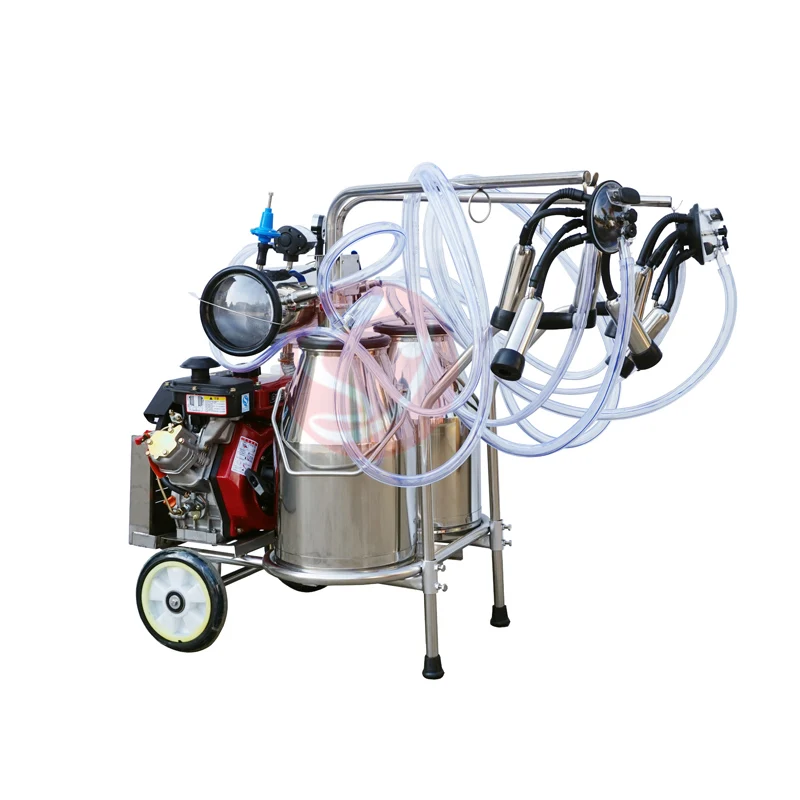 User-friendly double barrel Diesel Portable Milking Extractor Machine