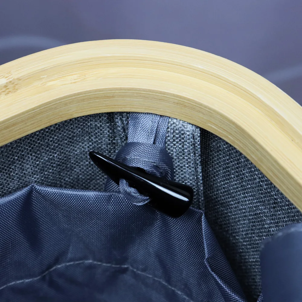 Foldable And Portable Durable Large Bottle Storage Basket Indoor Home Recycling Bins With Lid For Household