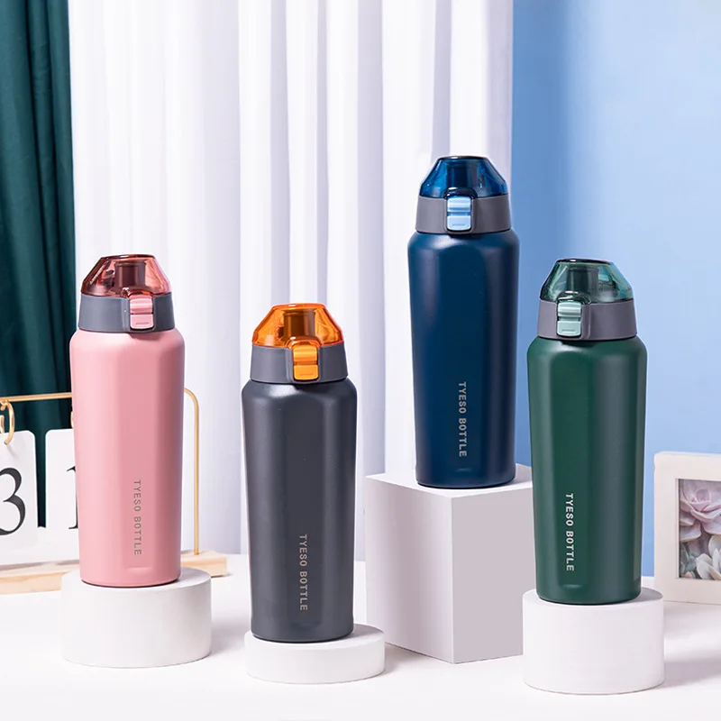 Portable Stainless Steel Double Coffee Thermos Mug Car Vacuum Flask Outdoor Travel Insulated Bottle With Handle