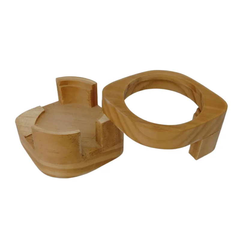 Factory Customization Upon Request Wooden Household Goods Customized Wood Rotating Cup Holders For Desks Putting Water Glass Cup