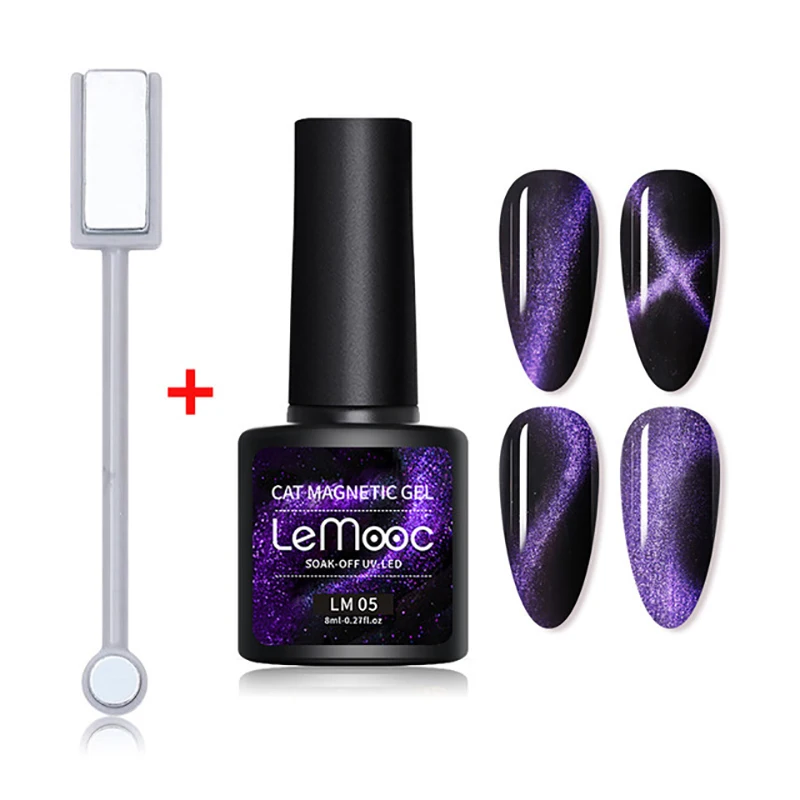 
YUXI Magic Colourful Starry Color Nail Gel Polish OEM Labeling Cat Eye Polish Gel 9D Cat Eye Nail Gel Polish 