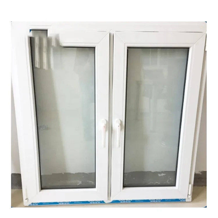 
USA Double Glazed Window Commercial Building Ventilation Easy To Clean Pvc Casement Window 