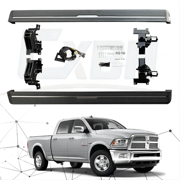 Factory price waterproof aluminum electric side step automatic power running boards for pickup Dodge Ram 1500