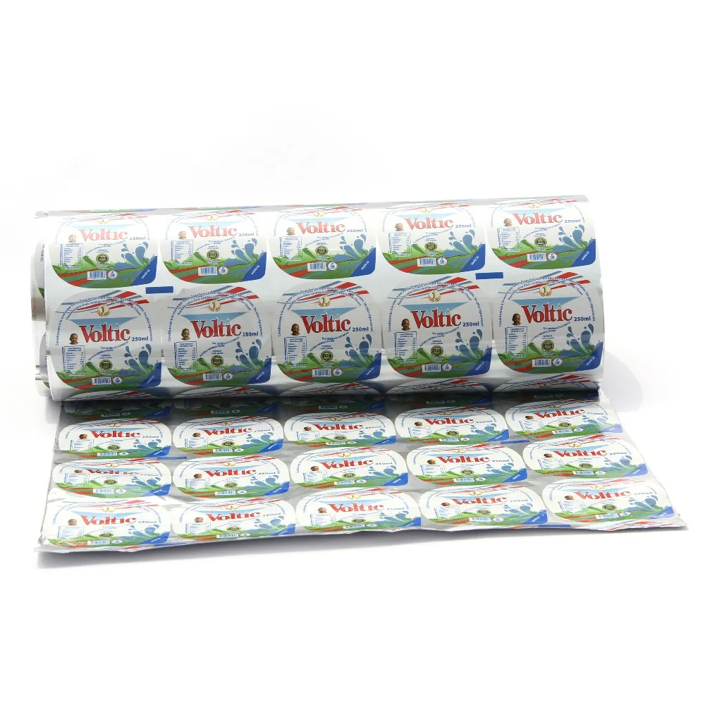 bopp thermal pack yogurt laminate aluminum film lid for food packaging