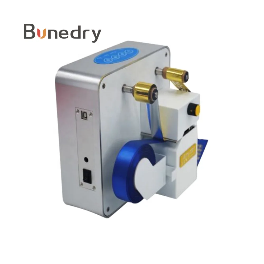 Small Digital Satin Printing Hot Stamp 320 Thermal Ribbon Printer New Heat Press Computer Design No Plate Required Foil Machine