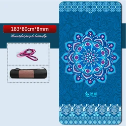 mat de yoga fitness folding exercise Fitness eco friendly pilates TPE nature rubber thick organic yoga mats printed bag
