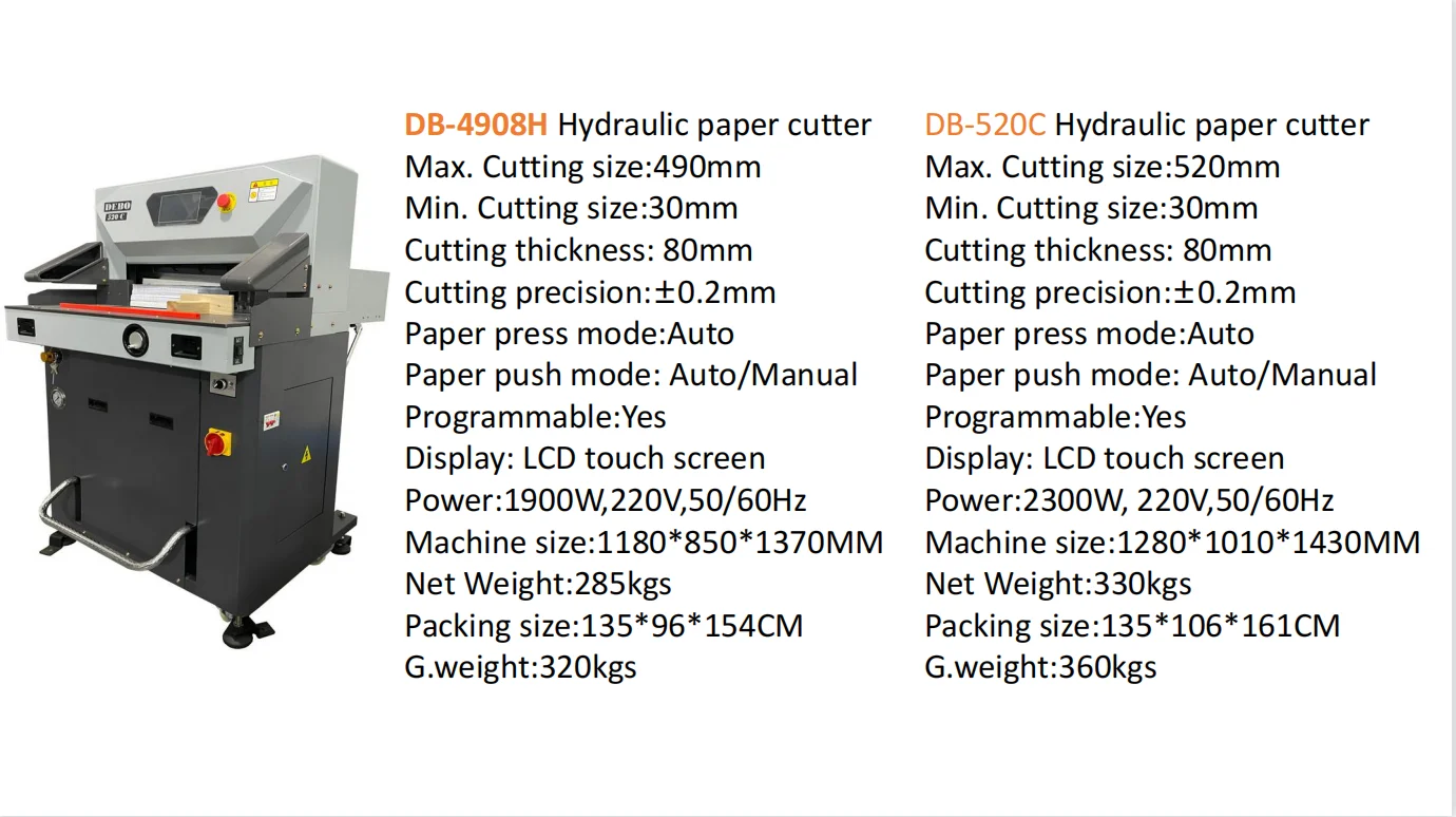 Hot Sale 500mm Paper Cutting Guillotine Heavy Guillotine Cutter 110v 220v Hydraulic Paper cutting machine