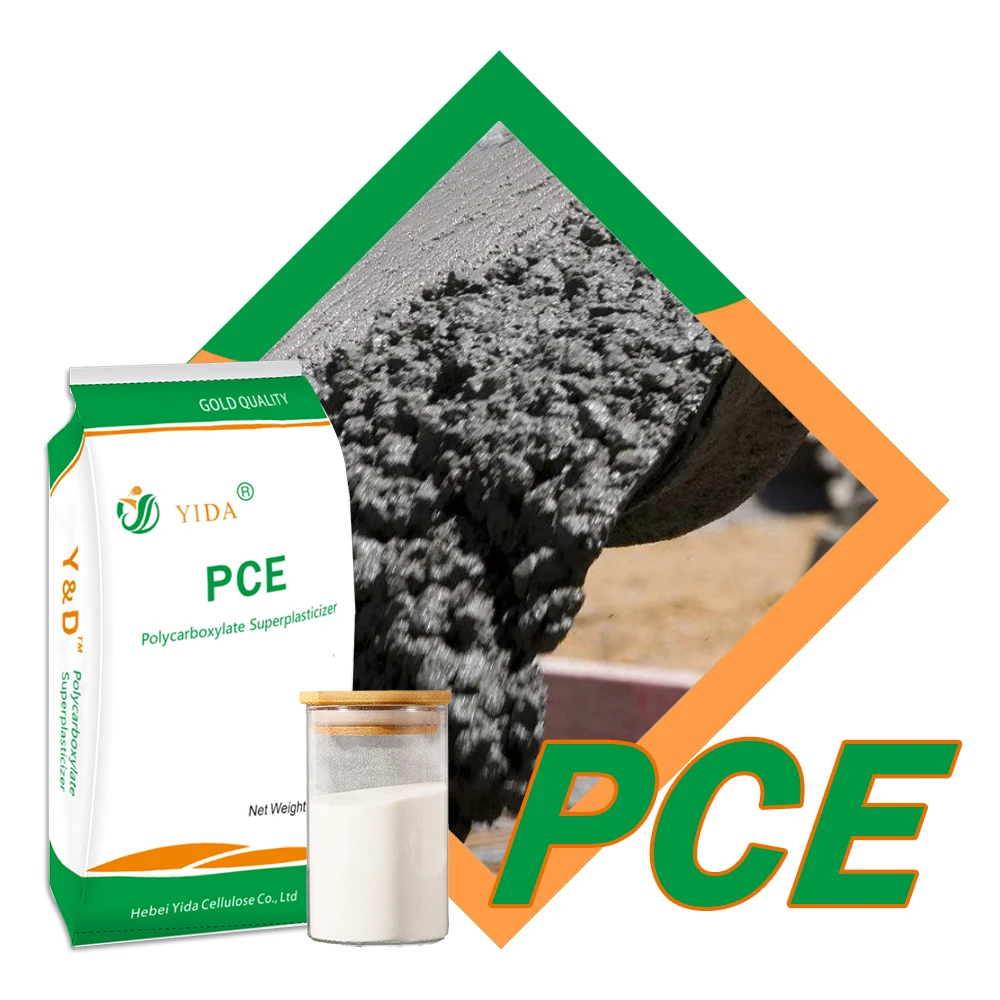 PCE superplasticizer polyether powder as the water reducing agent in concrete and self leveling mortar