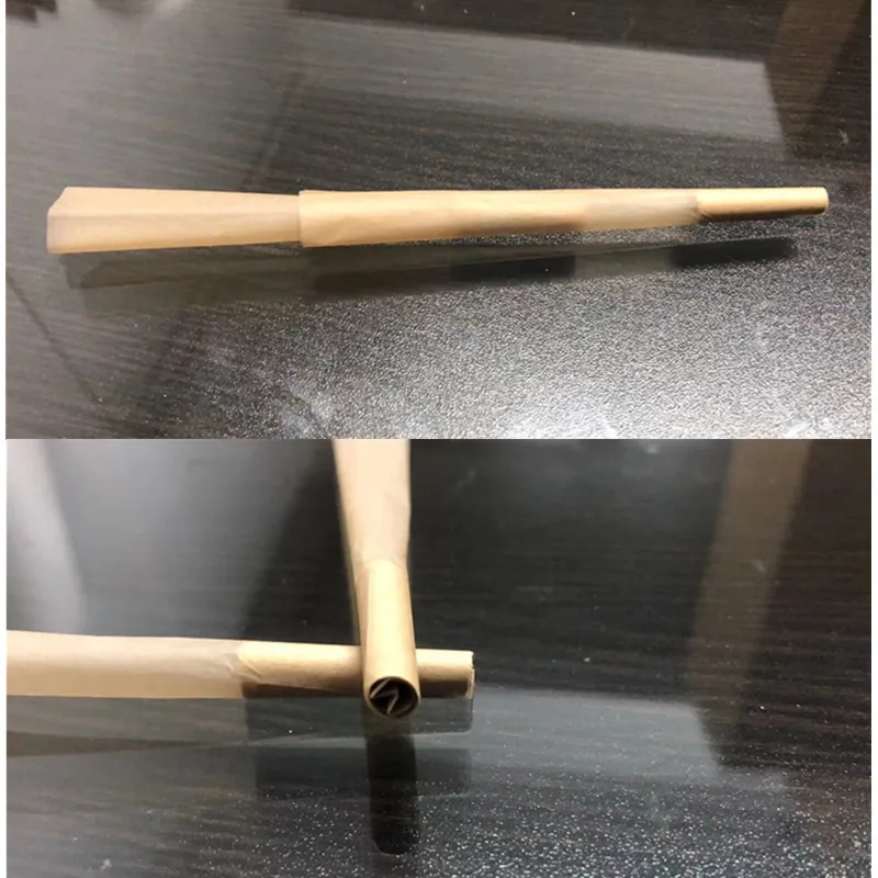 Custom Size Natural  Brown Unbleached Unrefined Fibers Organic Pro Rolled Cones Cigarette Hemp Smoking Rolling Paper With Tips