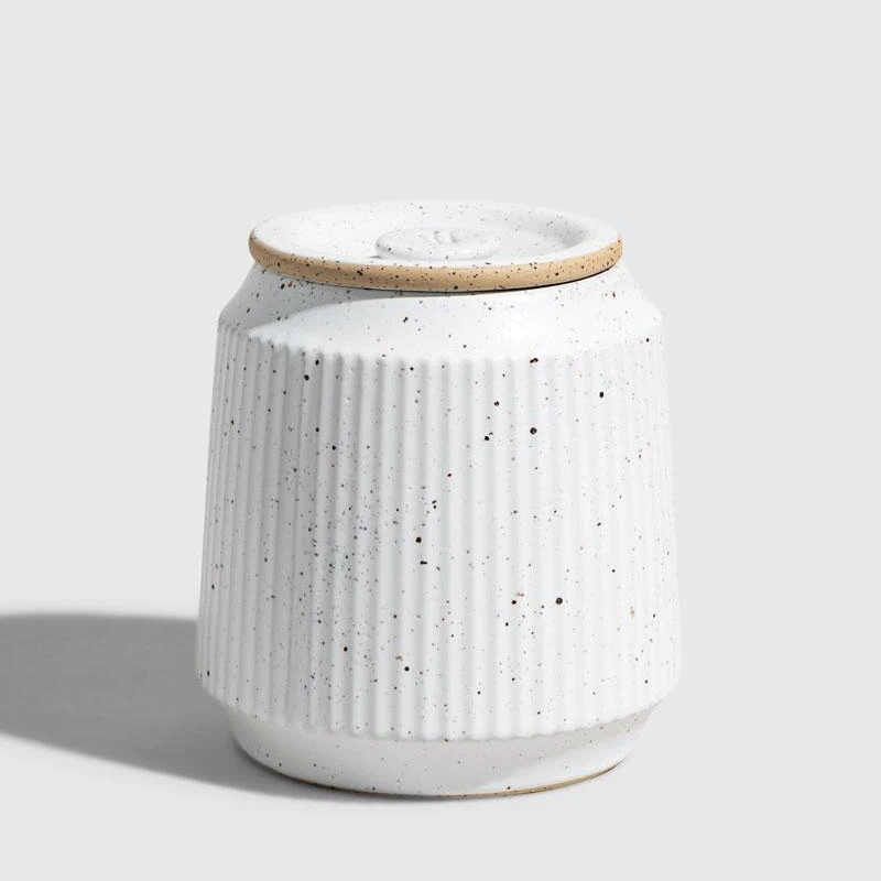 Luxury restaurant home decoration coffee tea canister jar porcelain ceramic food storage jars with lid