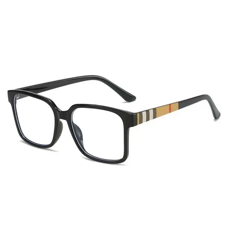 Latest Catalogue Luxury Designer Frame Glasses Classic Plaid Square Eyeglasses Blue Light Blocking Optical Eyewear Anteojos