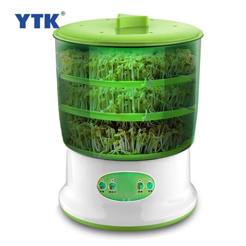 Large Capacity Commercial Household Automatic Smart Edible Soybean Mung Bean Sprout Cultivation Makining Growing Machine 10L