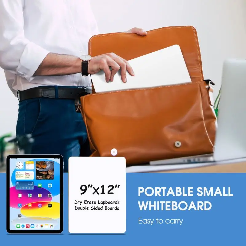 Small White Board 2 Pack Dry Erase Boards Double Sided Portable White Boards for Students