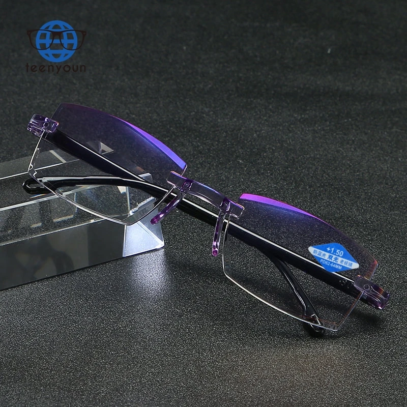 Teenyoun Hot Selling Anti Blue Light Trendy Designer Optics Chamfering Reading Glasses Men Women Wholesale Reader Frame Eyewear