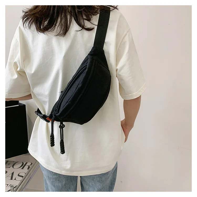 Unisex Waist Bags Waterproof Fanny Pack Nylon Mini Crossbody Bag Shoulder Mens Canvas Messenger Bag