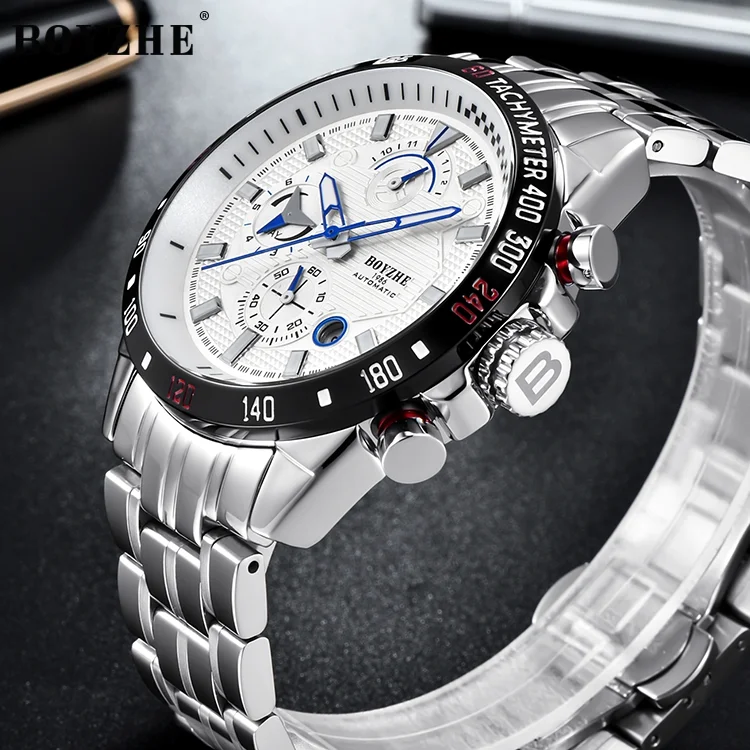 Stainless Steel Waterproof Quartz Watches men wrist Luxury Mechanical Watch OEM Brand