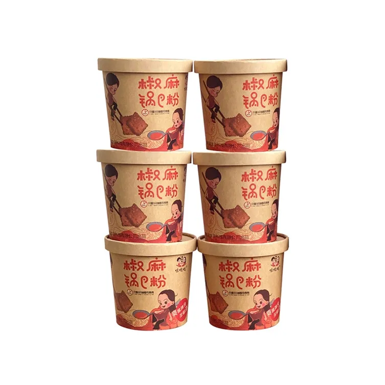 Высококачественная рекламная упаковка для бумажных стаканчиков, вермишель для рисовой лапши с хорошим вкусом