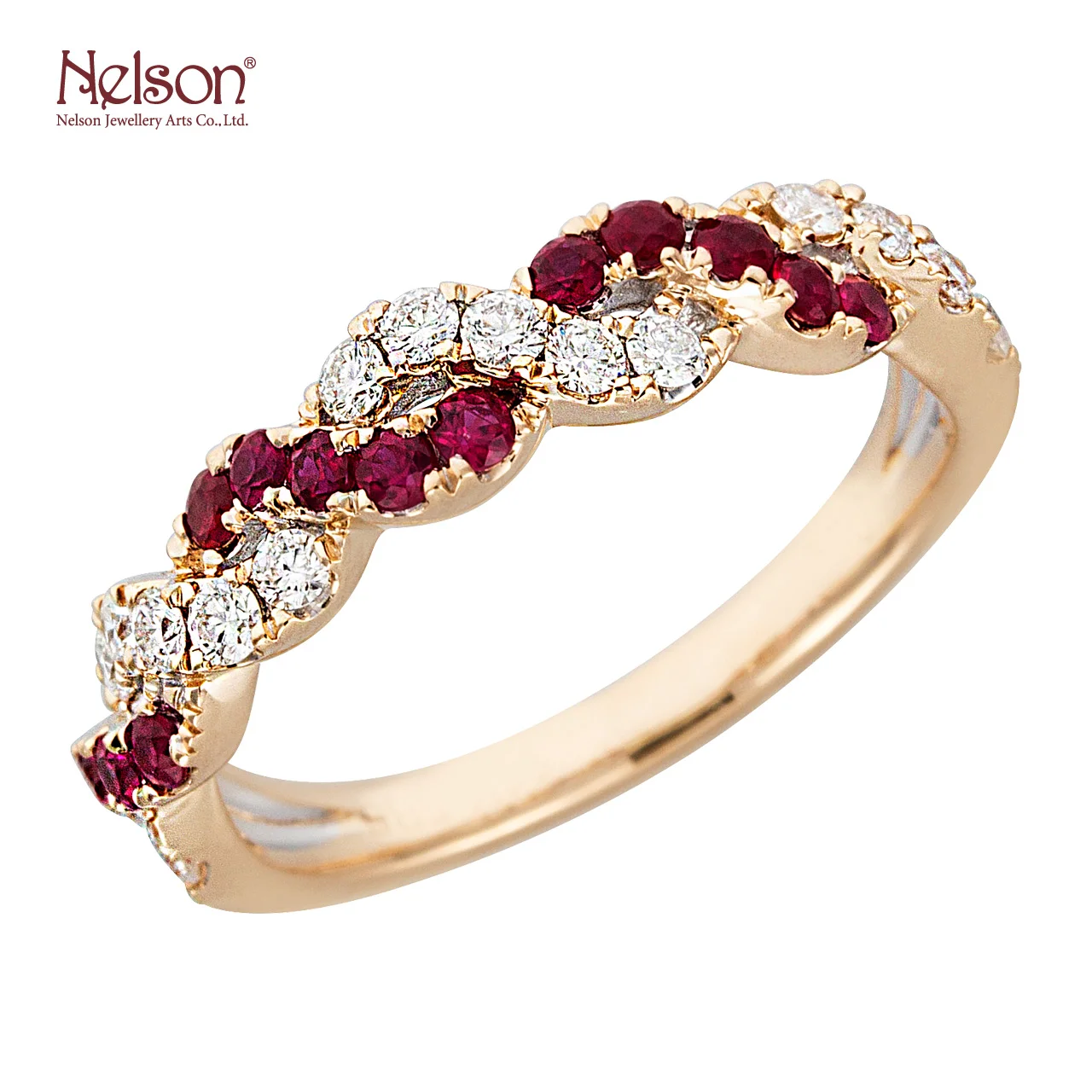 
Newest Style Zero risk Wholesale price no MOQ OEM ODM Award Winning Factory Modern 18K 750 White Gold Ruby Diamond Ring For Girl 