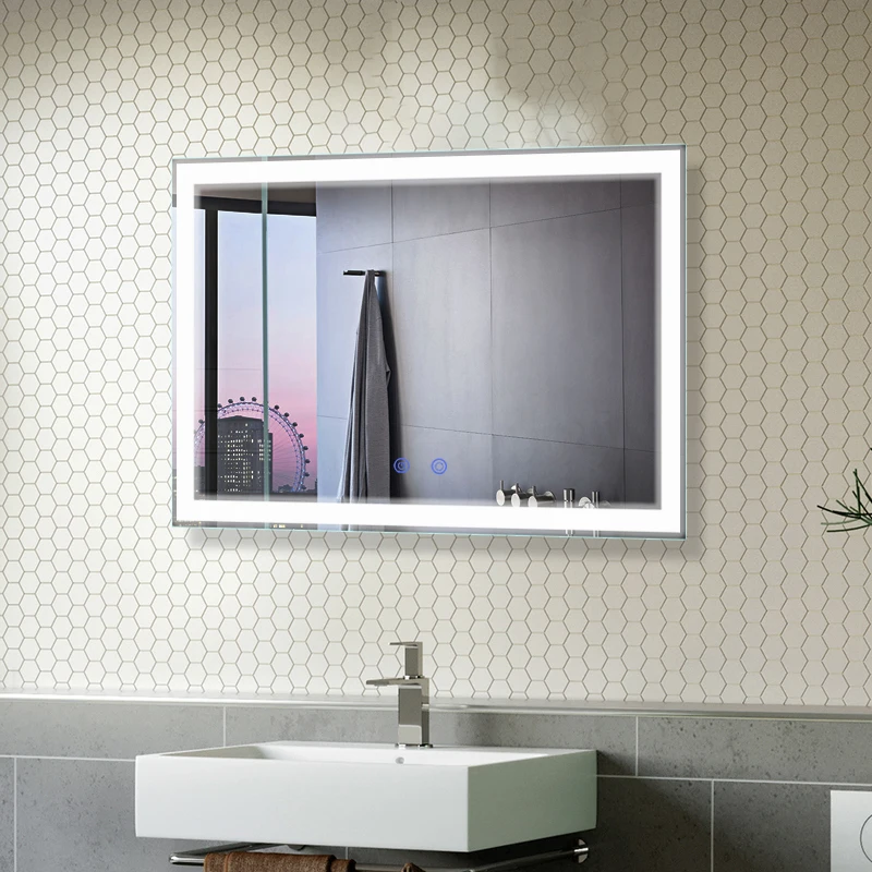 Интерьер дизайн светодиодной подсветкой косметическое зеркало для ванной комнаты зеркало для ванной со светодиодной подсветкой зеркала
