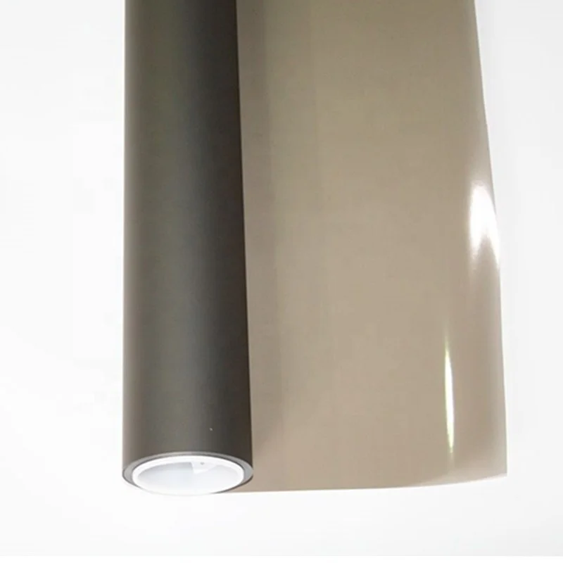 Professional manufacturer supply glass window advertising adhesive holographic light grey rear projection film