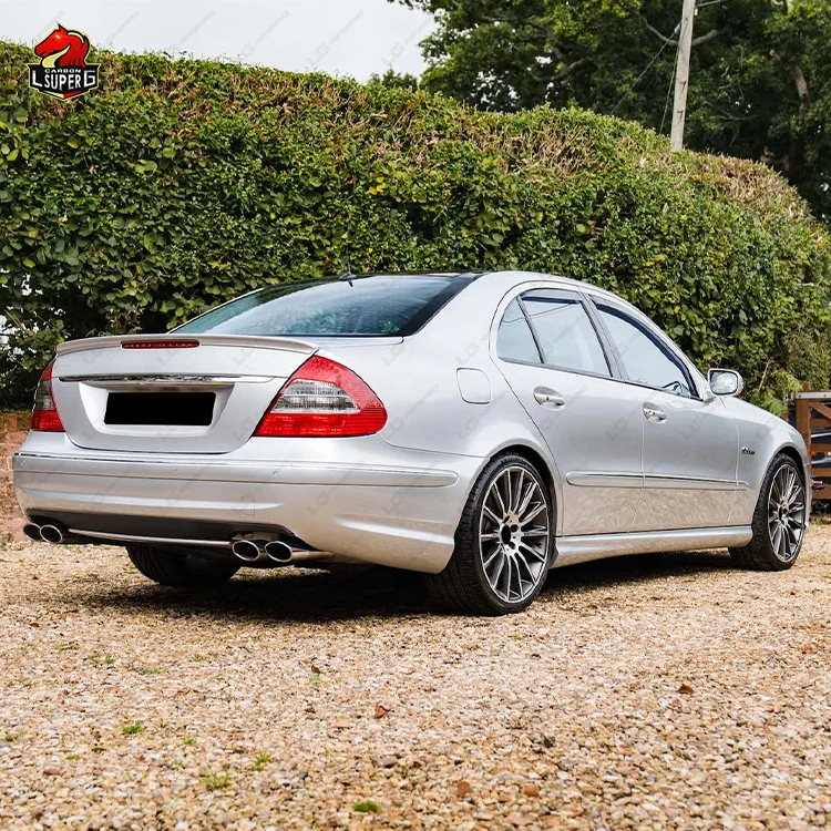 W211 E63 AMG Front Bumper Side Skirts Rear Bumper Body Kit For Mercedes Benz E Class Bodykit