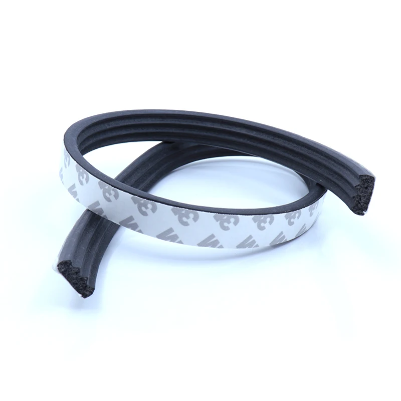 Customized self-adhesive silicone rubber sealing strip for doors and windows