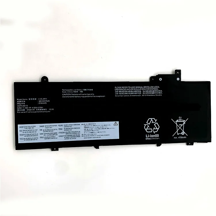 L17L3P71 01AV478 Laptop battery for Lenovo ThinkPad T480s series 11.58V 4920mAh (57Wh) 3cell