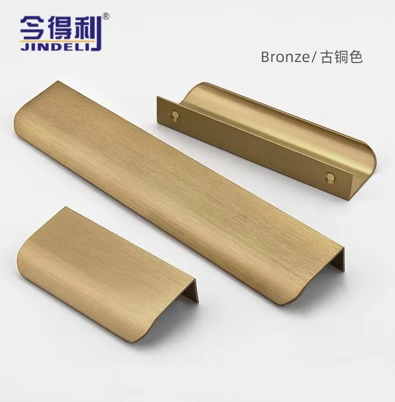 concealed Invisible cabinet Modern Simple Wardrobe Self -Sticking Door Slim Black Light Luxury Cabinet door handle