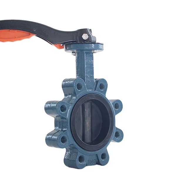 Valve Boat Water Treatment Disc Di-Coated Epdm/Nitrile Rubber Manual Soft Seal Two-Way Lever Lug Butterfly Valve