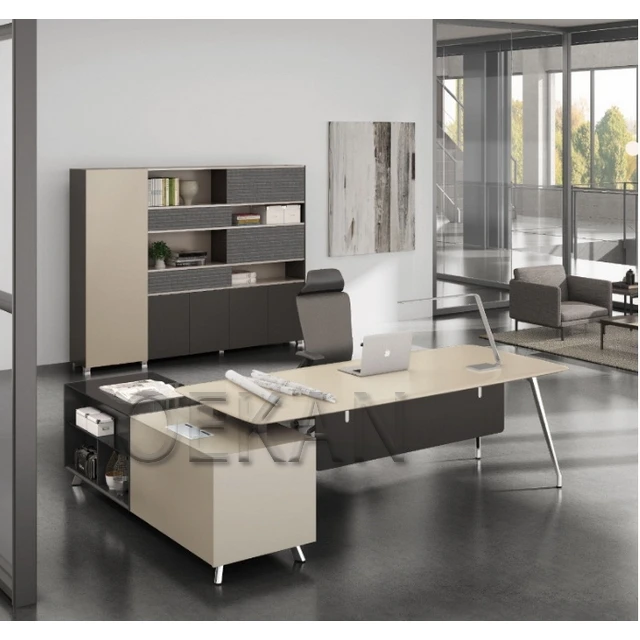 Hospital Furniture Medical Dean Office Desk and Chairs Set