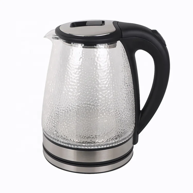 Home Appliance CE CB ROHS 1.8L Glass Electric Kettle  Blue Led Light Fast Home Appliance Teapot Electric Glass Cordless Kettle