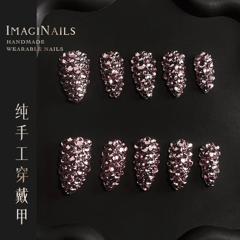 Hot-selling European and American hot-selling all-diamond almond armour pure hand-worn armour tablets