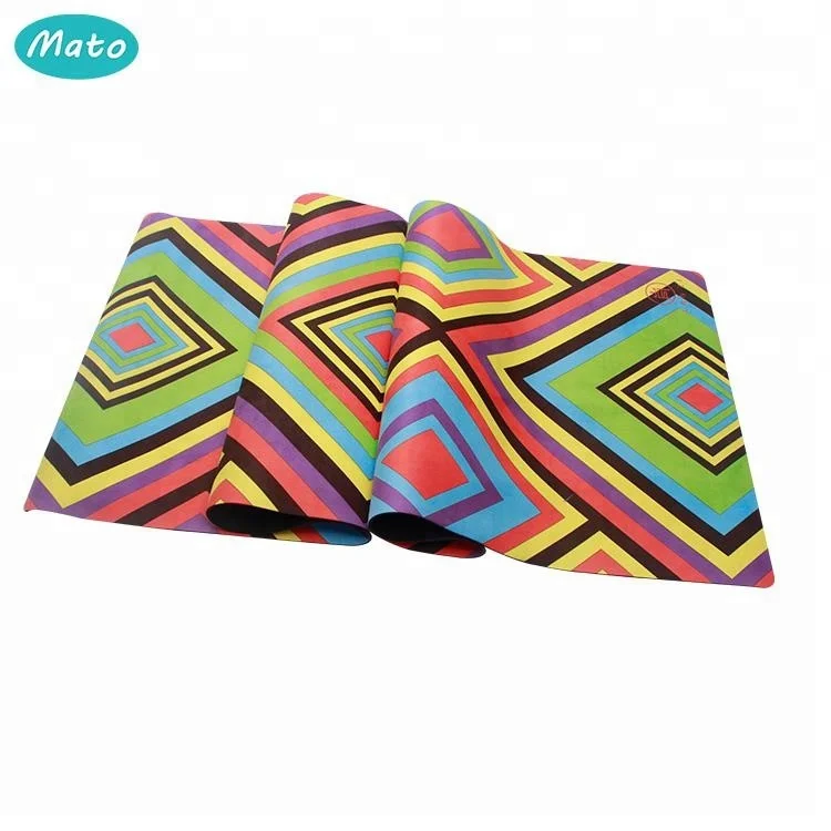 
High density non slip large padded yoga gymnastics mat with carry handle 