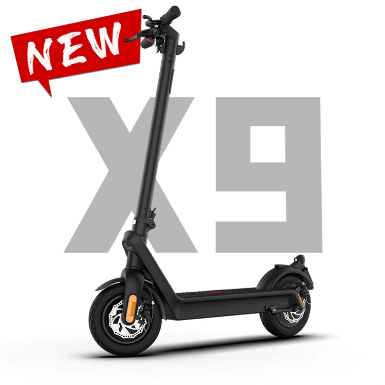X9 Pro Max 10 Inch Big Motor Power High Speed 48v 15.6ah 1100w 100km Lithium Battery Portable Powerful Adult Electric Scooter