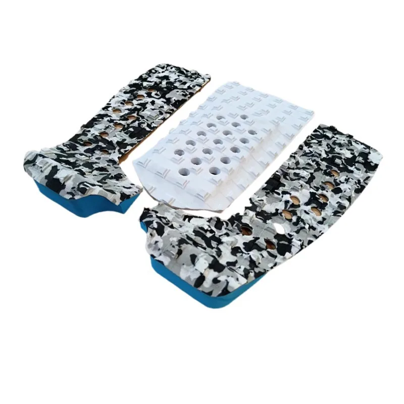 Oem Custom Pvc Logo 3 Piece Eco-friendly Self Adhesive 5mm Custom Surfboard Sup Eva Tail Surf Traction Pad For Surfboard