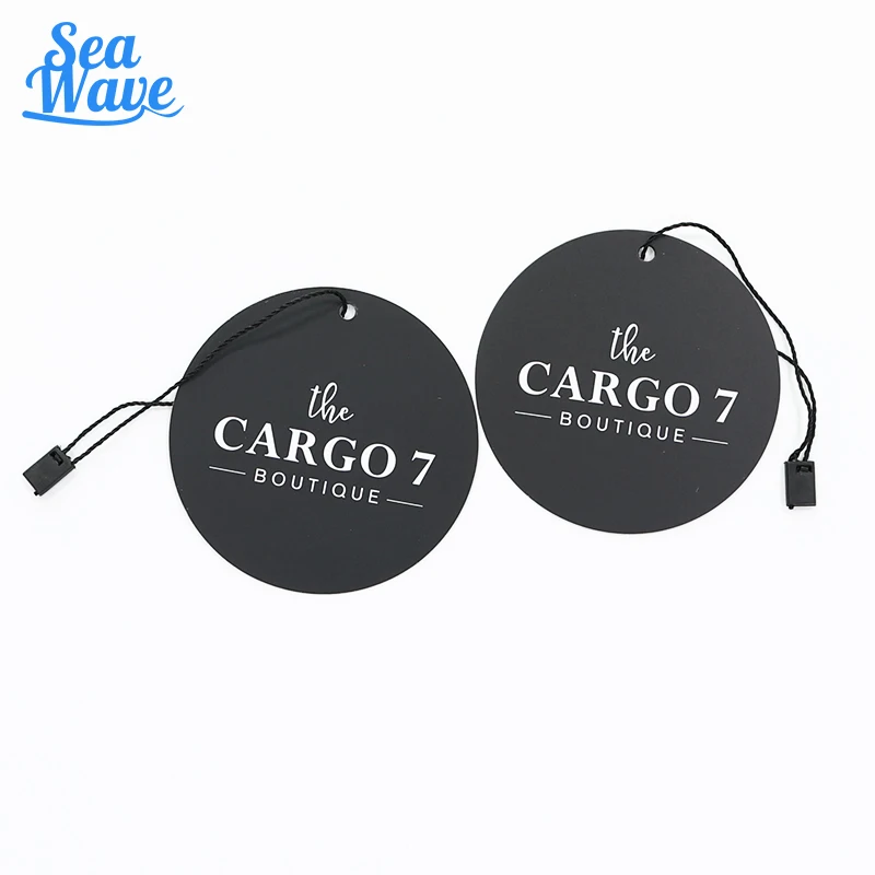 
 Пользовательская круглая подвесная бирка, бумажная брендовая бирка для одежды  