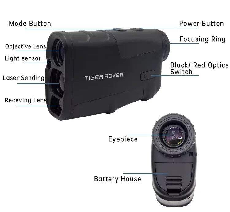 Mini Laser Range finder 1000 Yard Telescope Distance Meter Hunting Rangefinder with Speed Mode