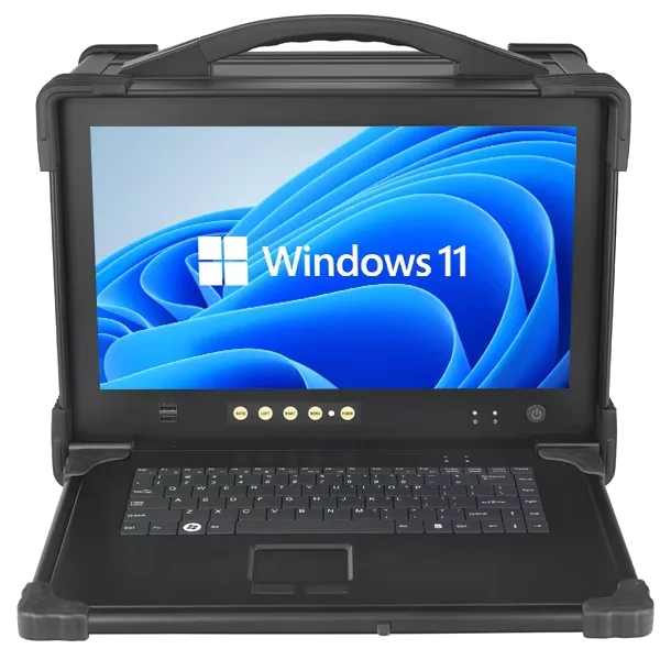 17.3 inch LCD with 1920*1080 resolution industrial downward portable computer Supports Intel H81 Express chipset rugged laptop