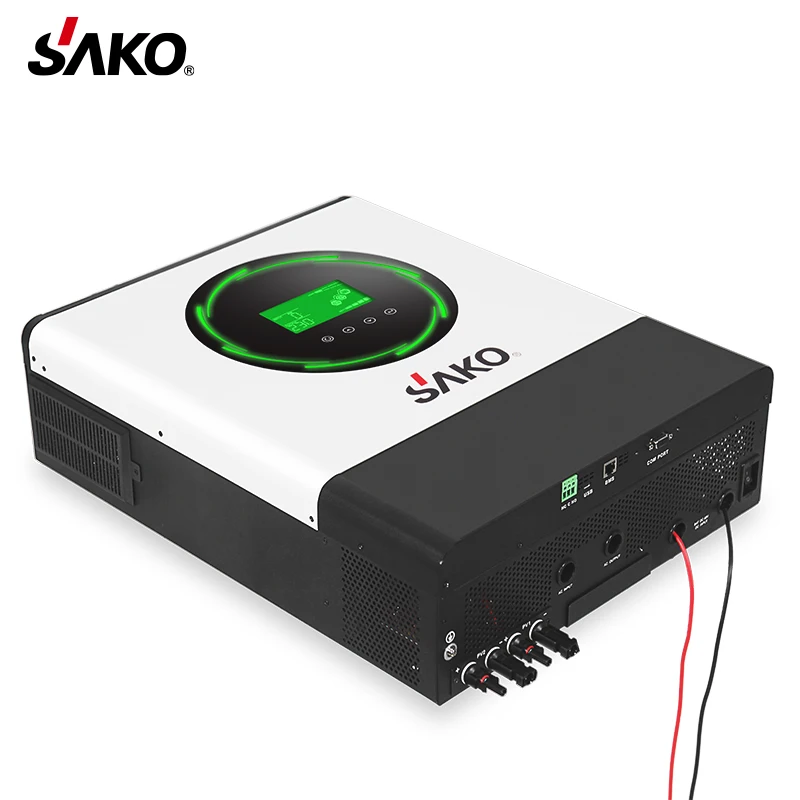 China Sako Sunpolo 8Kw 11Kw 10Kw Pure Sine Wave Dc To Ac Inverter 48V Home Power System On Off Grid Mppt Hybrid Solar Inverter
