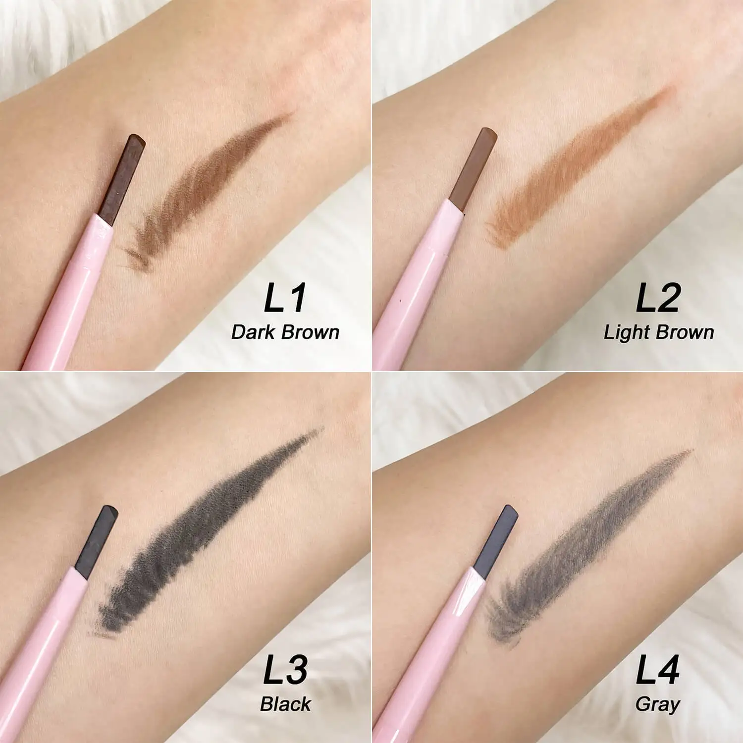 Long Lasting Eyebrow Slim Eyebrow Pen Natural Arch Brow Shaping Waterproof Soft Makeup Tools 4 Color Eyebrow Pencil