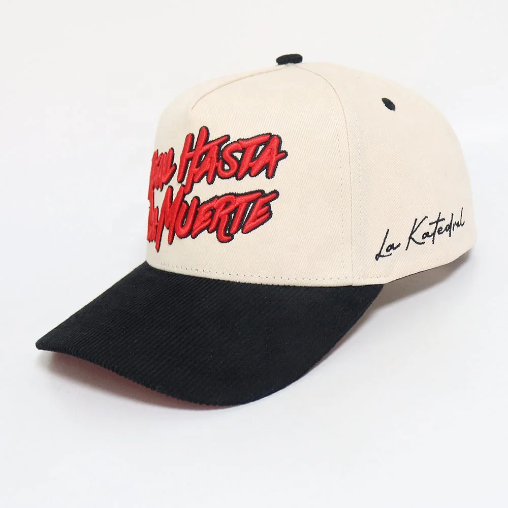Hat manufacturer wholesale hat 5 panel baseball cap customized 3D embroidery logo hot selling sports cap for men