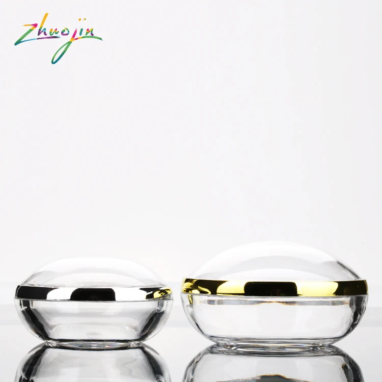 50g 80g clear custumise cosmetic body powder container large plastic jar with inner lid