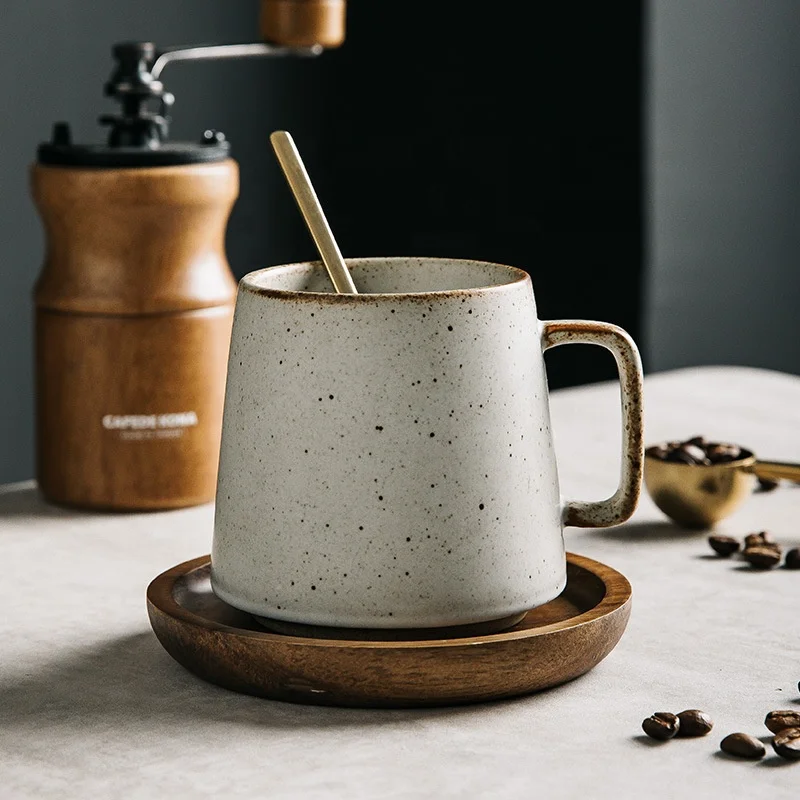 Hot Sale Excellent Ceramic Handmade Japanese-style Retro Coarse Pottery Coffee Mug