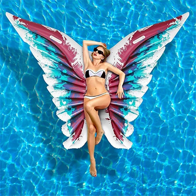 Large Colorful Angel Wing Float Adult Beach Inflatable butterfly Pool Float For Holiday Water Party