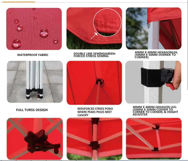 10x10 advertising Outdoor Aluminum Trade Show Tent Exhibition Event Marquee gazebos custom print Aoqi tents