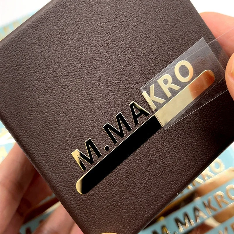 Custom Transfer Nickel Sticker With 3M 3D Logo Sticker Waterproof Luxury Gold Foil Sticker For Bottle