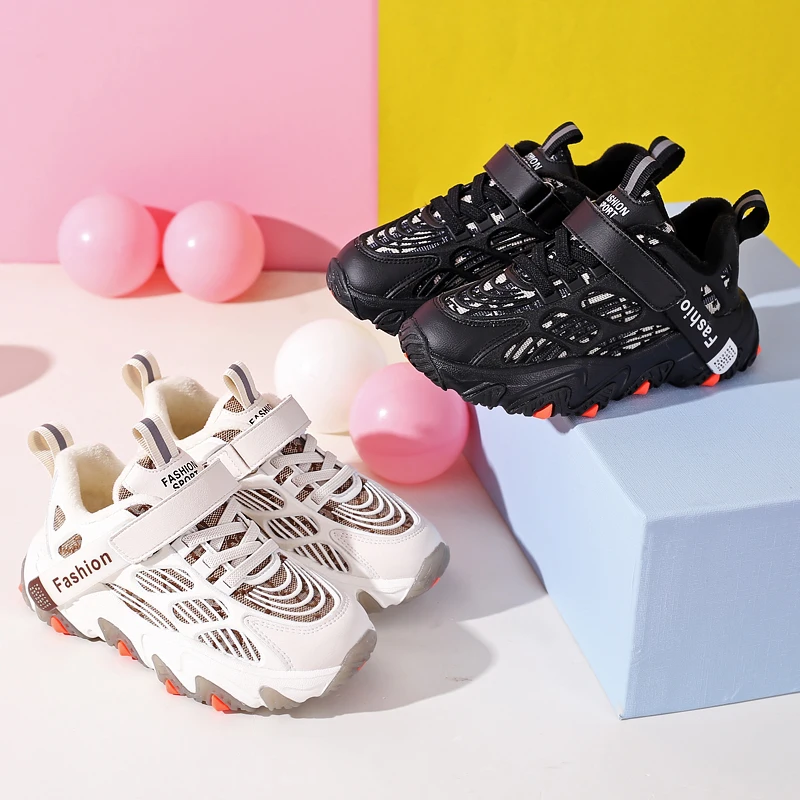 
Factory price high quality mesh breathable sports shoes for children 
