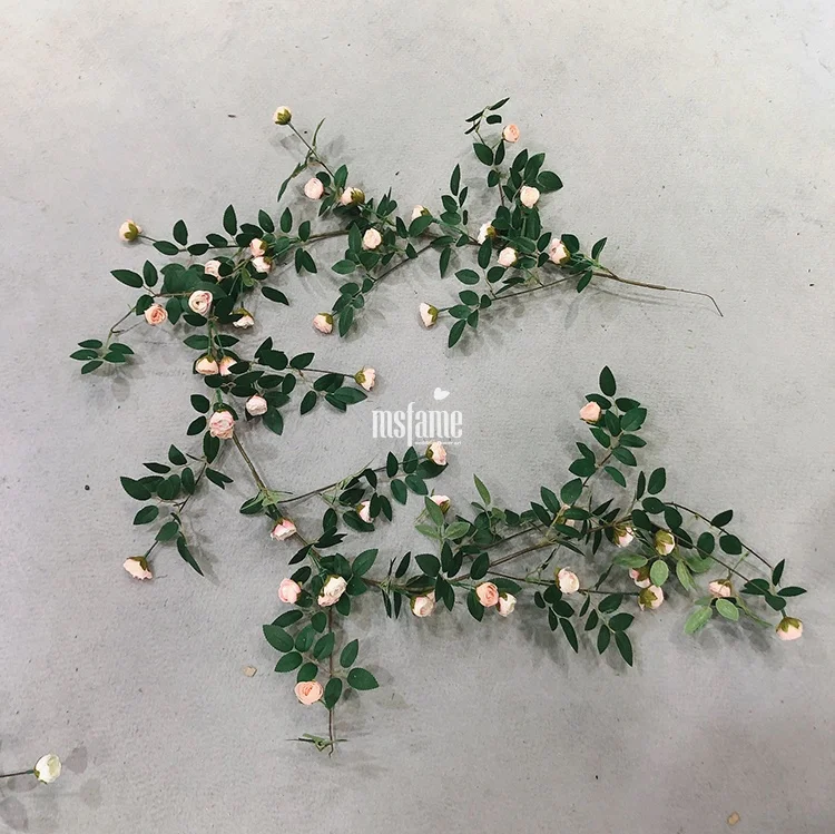 MSFAME Artificial Rose Vine Flowers Suppliers Party Accessories Festive & Party Supplies